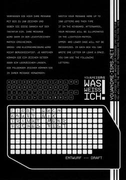 Botschaften-Entwurfzettel - YOU&ME-ISMS  WAS WEISS ICH!