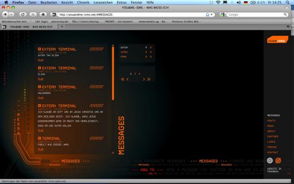 Website - YOU&ME-ISMS  WAS WEISS ICH!